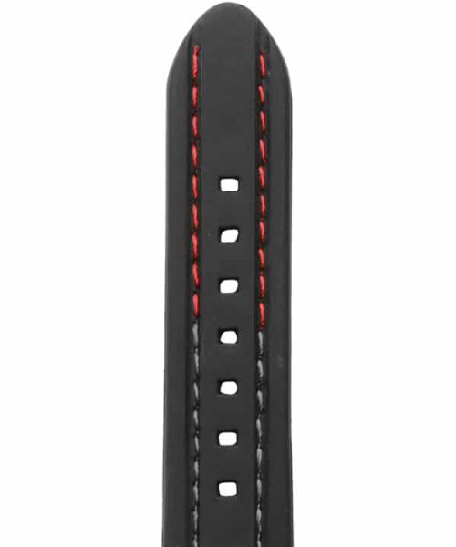 Rochet Synthetic «Malibu» Sort/Rød Silikonreim