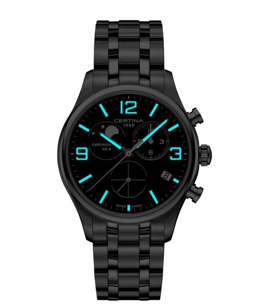 Alternative view of Certina DS-8 Moon Phase 42mm - C033.460.11.057.00