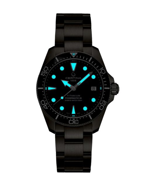 Alternative view of Certina DS Action Diver 38mm Titanium - C048.807.44.051.01