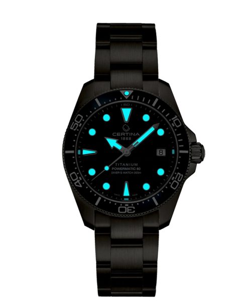 Alternative view of Certina DS Action Diver 38mm Titanium - C048.807.44.081.00
