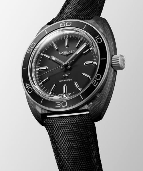 Alternative view of Longines Ultra-Chron Carbon - L2.839.4.52.2