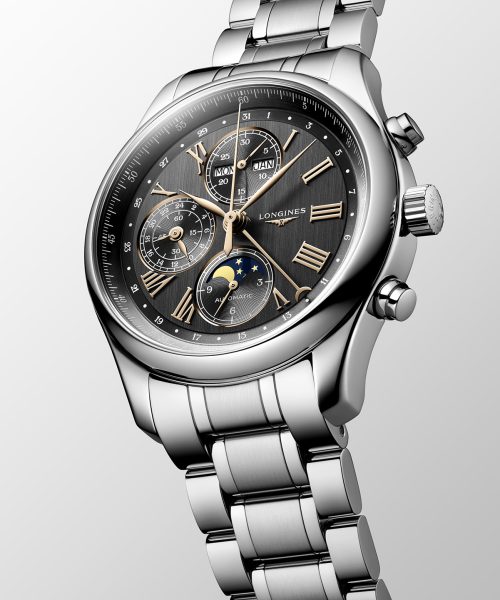 Alternative view of Longines Master Collection Chronograph Moon Phase 42mm - L2.773.4.61.6