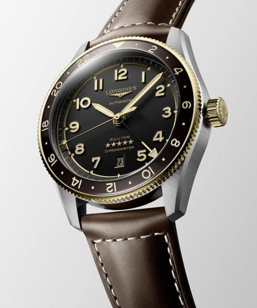 Alternative view of Longines Spririt Zulu Time GMT 42mm - L3.812.5.53.2