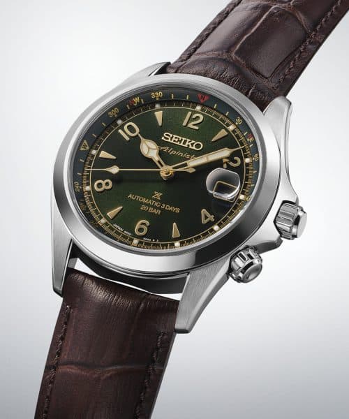 Alternative view of Seiko Prospex Alpinist ‘Classic Pine’ Green 40mm - SPB507J1