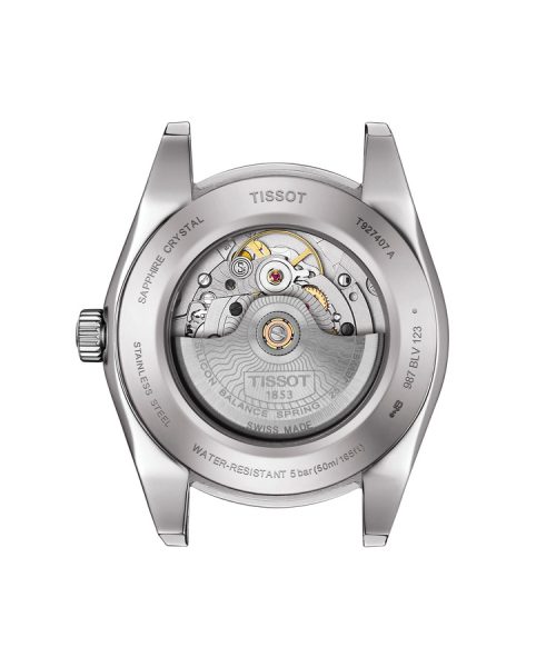 Alternative view of Tissot Gentleman Powermatic 80 Silicium 18K Gold Bezel - T927.407.41.031.00