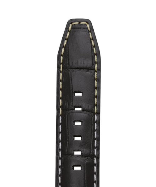 Rochet Sport Luxe «Indiana» Sort Vanntett Alligator Decor Skinnreim